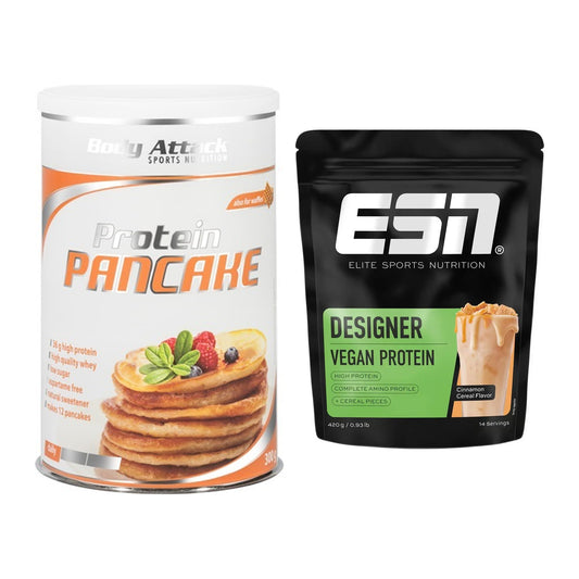 Protein-Frühstücks-Set: Body Attack Protein + ESN Designer Vegan – alle enthaltenen Artikel