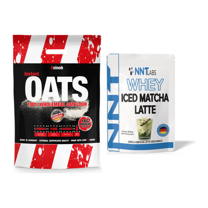 Protein-Frühstücks-Set: Sinob Instant Oats + NNT Whey ICED MATCHA – alle enthaltenen Artikel