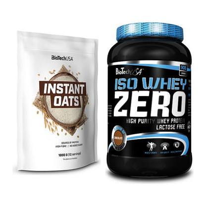 Protein-Frühstücks-Set: BioTech Instant Oats + BioTech Iso Whey Zero – alle enthaltenen Artikel
