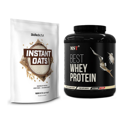 Protein-Frühstücks-Set: BioTech Instant Oats + MST Best Whey Protein – alle enthaltenen Artikel