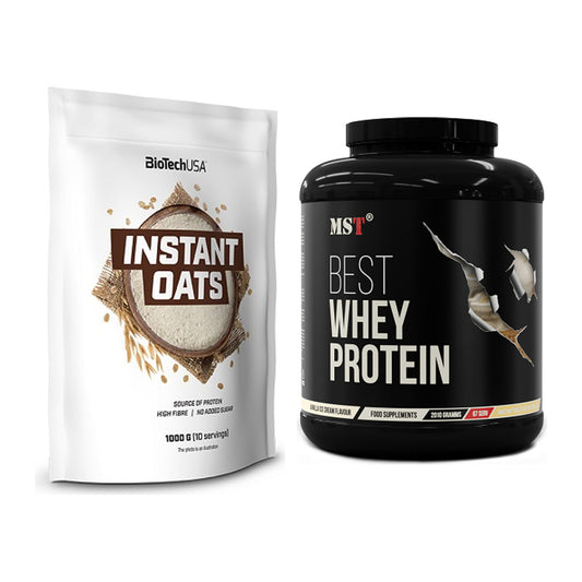 Protein-Frühstücks-Set: BioTech Instant Oats + MST Best Whey Protein – alle enthaltenen Artikel