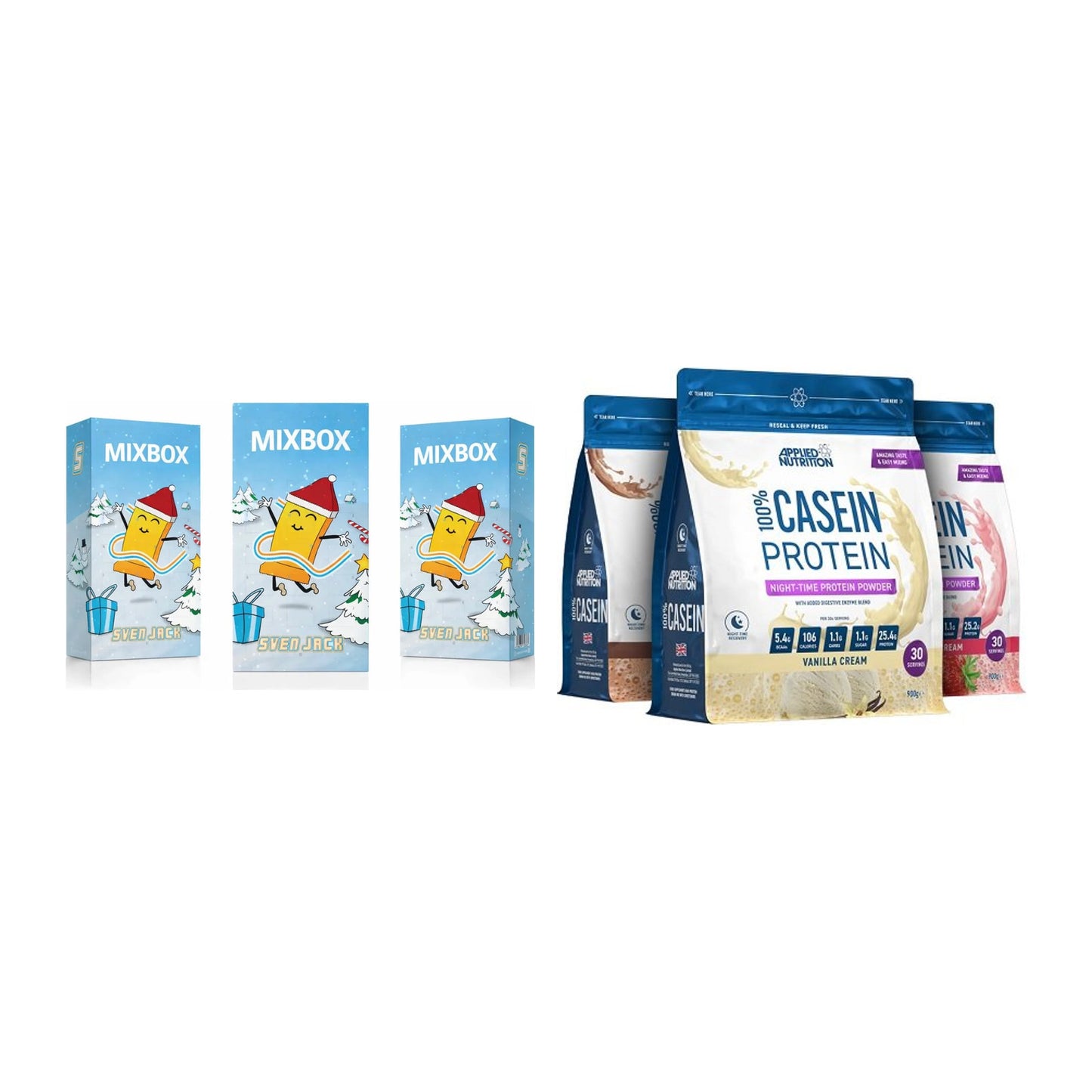 Protein-Frühstücks-Set: Sven Jack MIXBOX + Applied Nutrition – alle enthaltenen Artikel