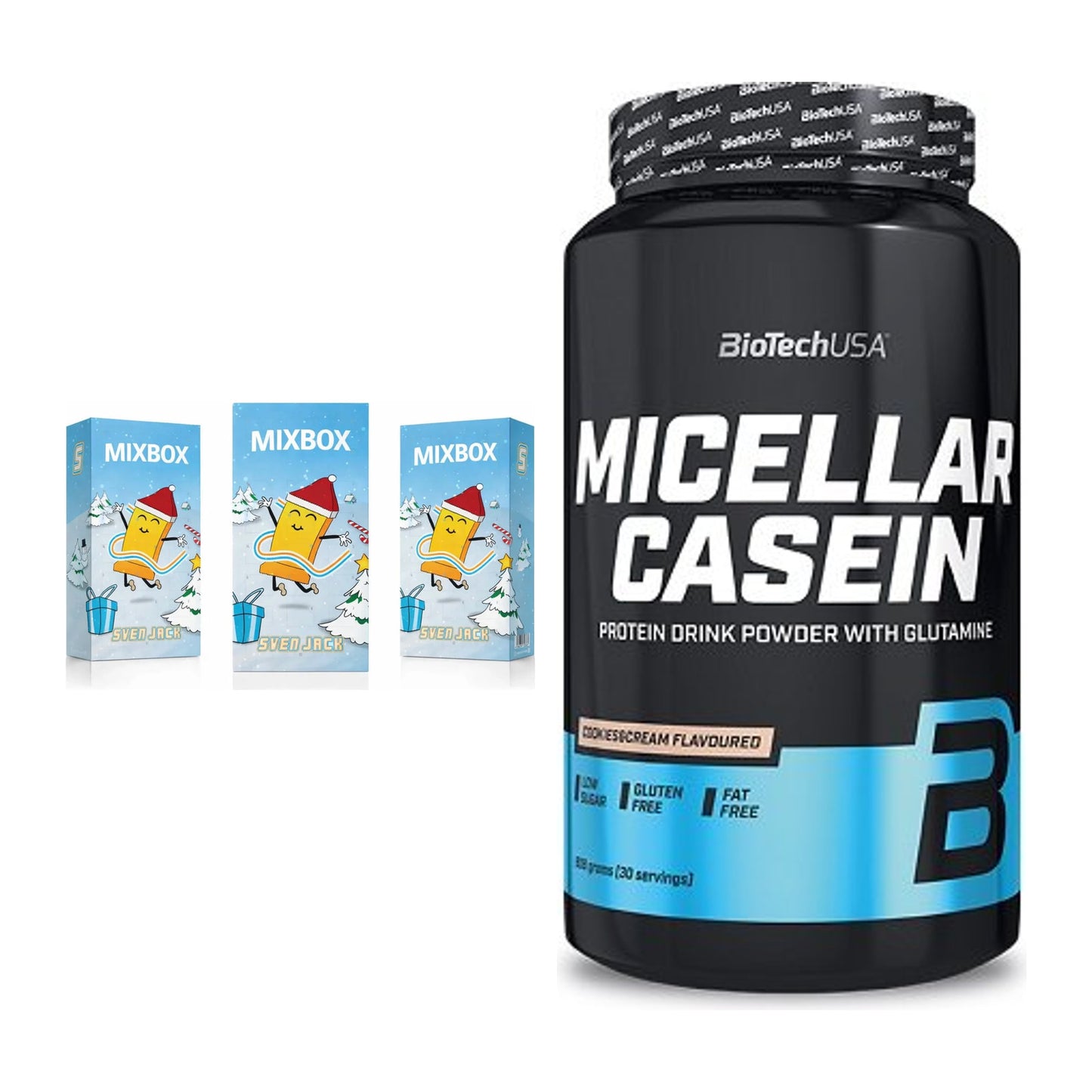 Protein-Frühstücks-Set: Sven Jack MIXBOX + BioTech Micellar – alle enthaltenen Artikel