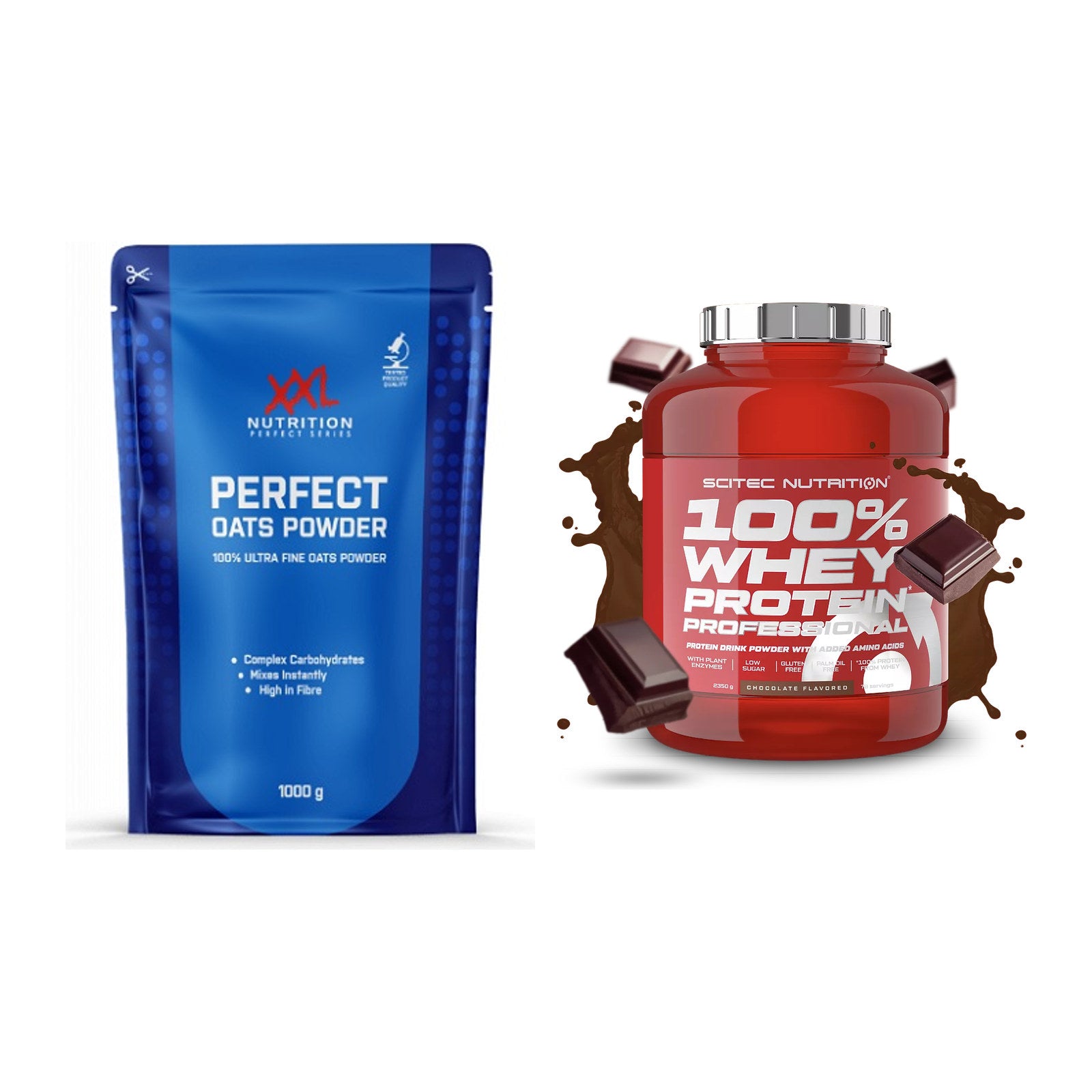 Protein-Frühstücks-Set: XXL Nutrition Perfect + Scitec 100% Whey – alle enthaltenen Artikel