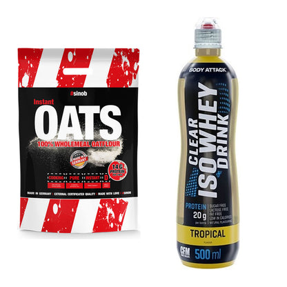 Protein-Frühstücks-Set: Sinob Instant Oats + Body Attack Clear Iso – alle enthaltenen Artikel