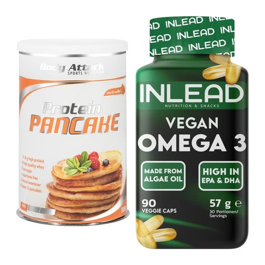 Protein-Frühstücks-Set: Body Attack Protein + INLEAD Vegan Omega 3 – alle enthaltenen Artikel