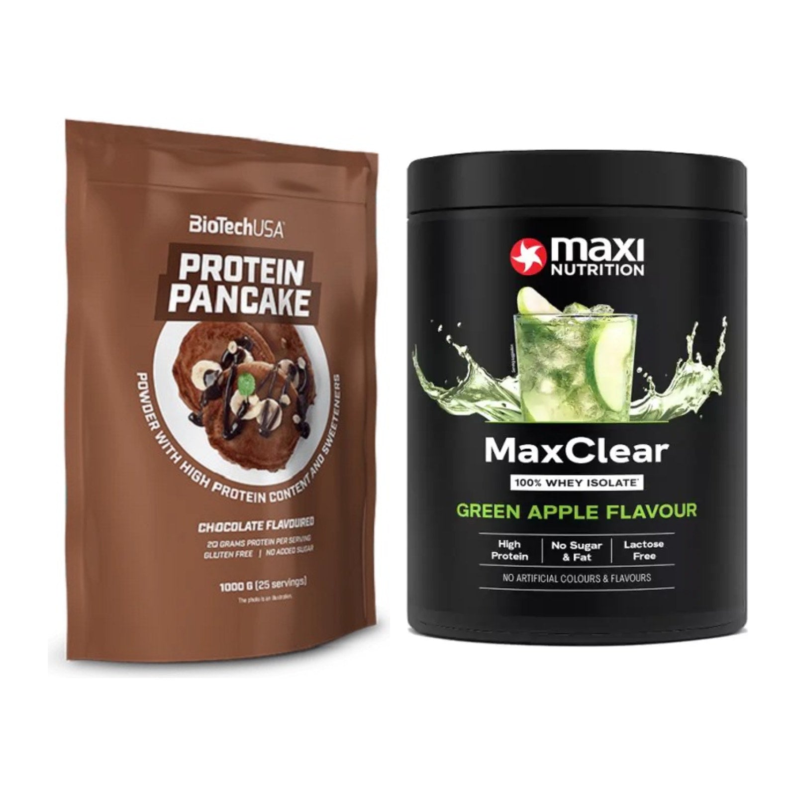 Protein-Frühstücks-Set: BioTech Protein + MaxiNutrition – alle enthaltenen Artikel
