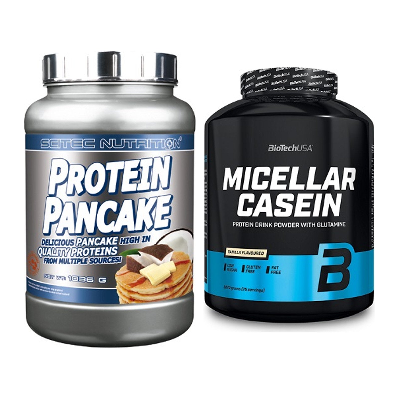 Protein-Frühstücks-Set: Scitec Protein + BioTech Micellar – alle enthaltenen Artikel