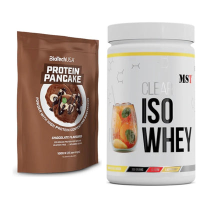 Protein-Frühstücks-Set: BioTech Protein Pancake + MST Iso Clear – alle enthaltenen Artikel
