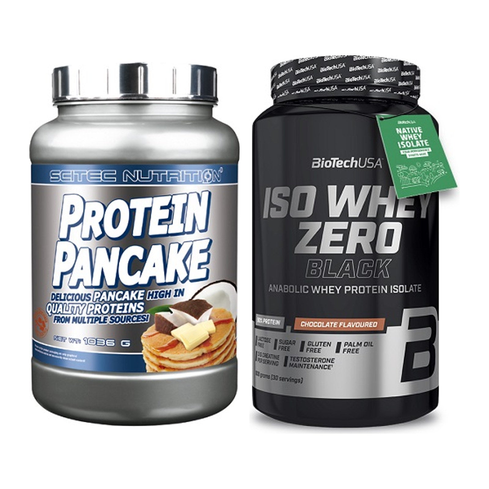Protein-Frühstücks-Set: Scitec Protein + BioTech Iso Whey Zero – alle enthaltenen Artikel