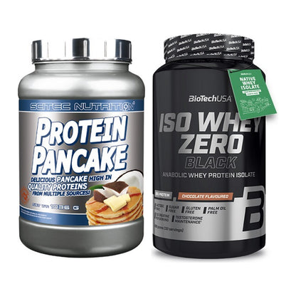 Protein-Frühstücks-Set: Scitec Protein + BioTech Iso Whey Zero – alle enthaltenen Artikel