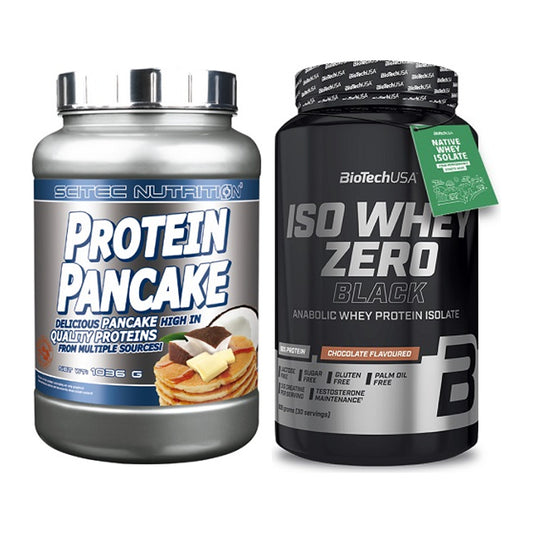 Protein-Frühstücks-Set: Scitec Protein + BioTech Iso Whey Zero – alle enthaltenen Artikel