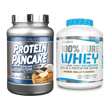 Protein-Frühstücks-Set: Scitec Protein + BioTech 100% Pure – alle enthaltenen Artikel