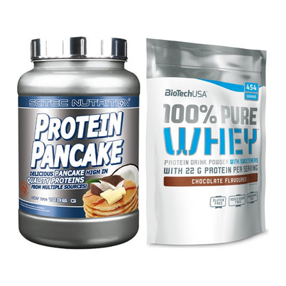 Protein-Frühstücks-Set: Scitec Protein + BioTech 100% Pure – alle enthaltenen Artikel