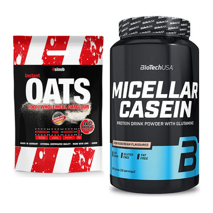 Protein-Frühstücks-Set: Sinob Instant Oats + BioTech Micellar Casein – alle enthaltenen Artikel
