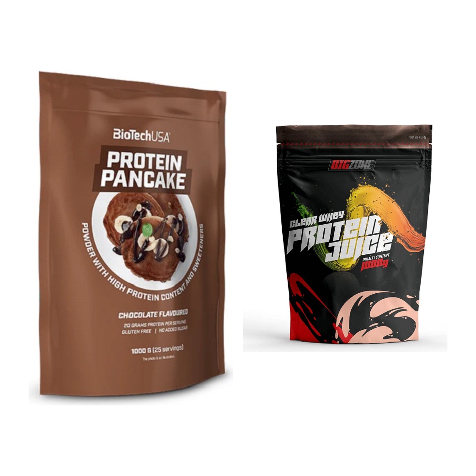 Protein-Frühstücks-Set: BioTech Protein + Big Zone Clear Whey – alle enthaltenen Artikel