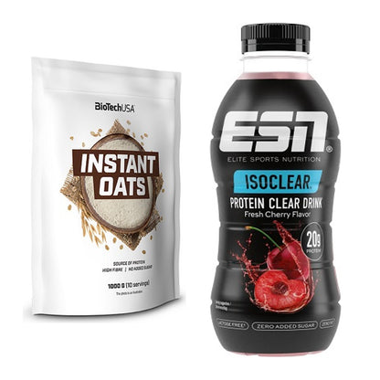 Protein-Frühstücks-Set: BioTech Instant Oats + ESN Isoclear RTD – alle enthaltenen Artikel