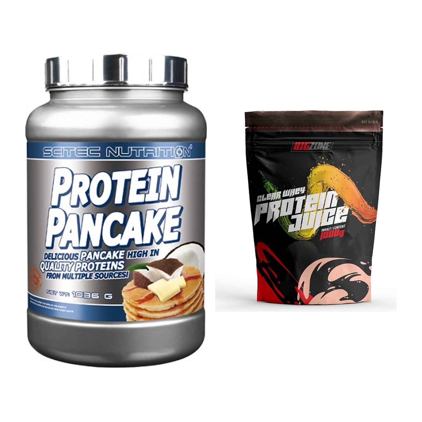 Protein-Frühstücks-Set: Scitec Protein + Big Zone Clear Whey – alle enthaltenen Artikel