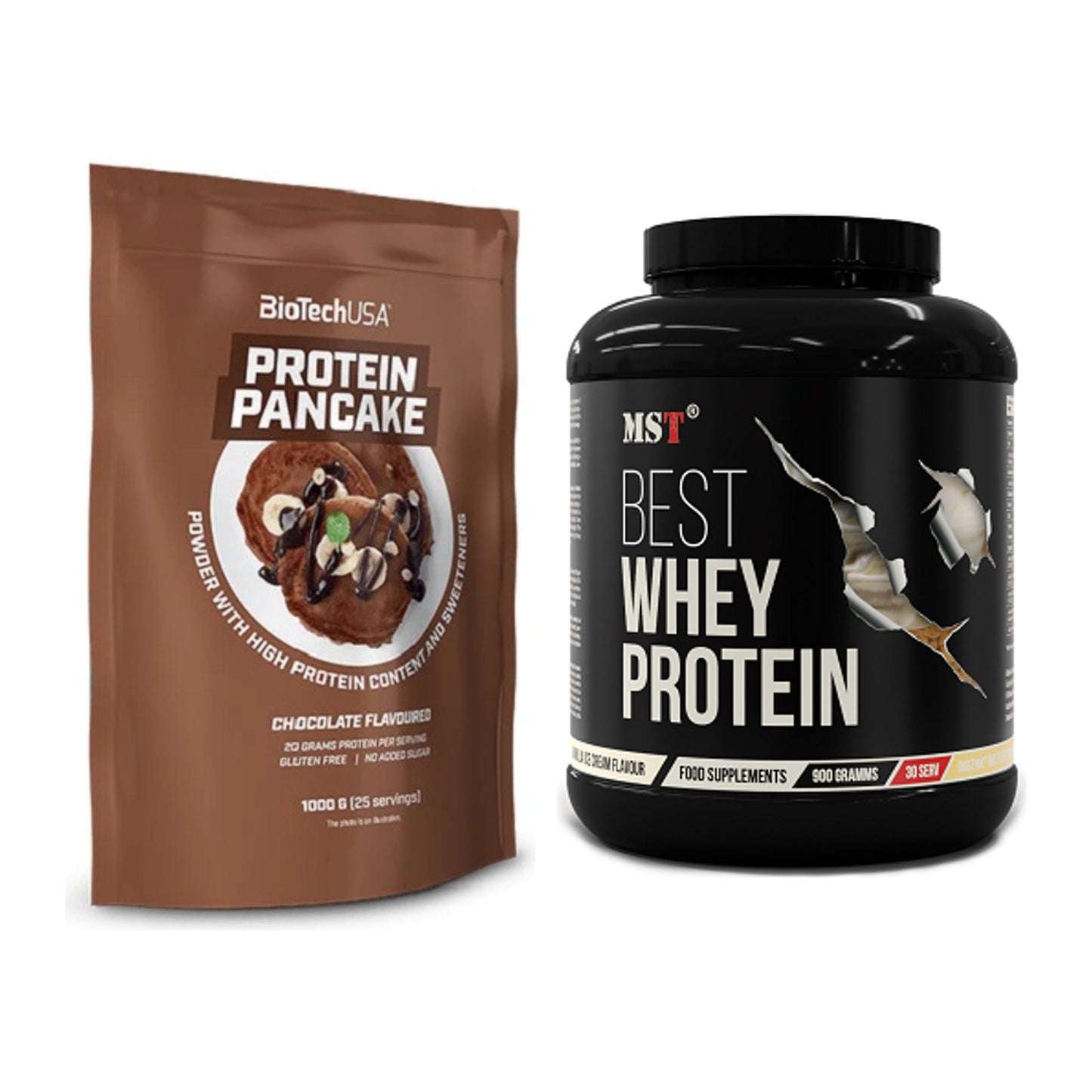 Protein-Frühstücks-Set: BioTech Protein + MST Best Whey Protein – alle enthaltenen Artikel
