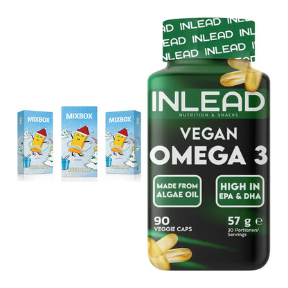 Protein-Frühstücks-Set: Sven Jack MIXBOX + INLEAD Vegan Omega 3 – alle enthaltenen Artikel