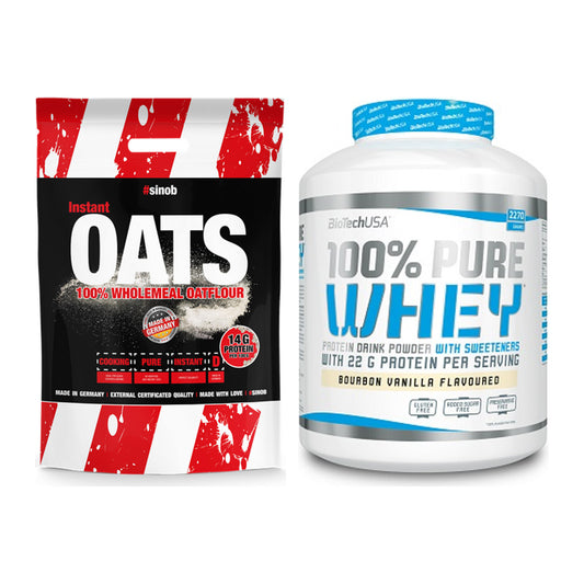 Protein-Frühstücks-Set: Sinob Instant Oats + BioTech 100% Pure Whey – alle enthaltenen Artikel