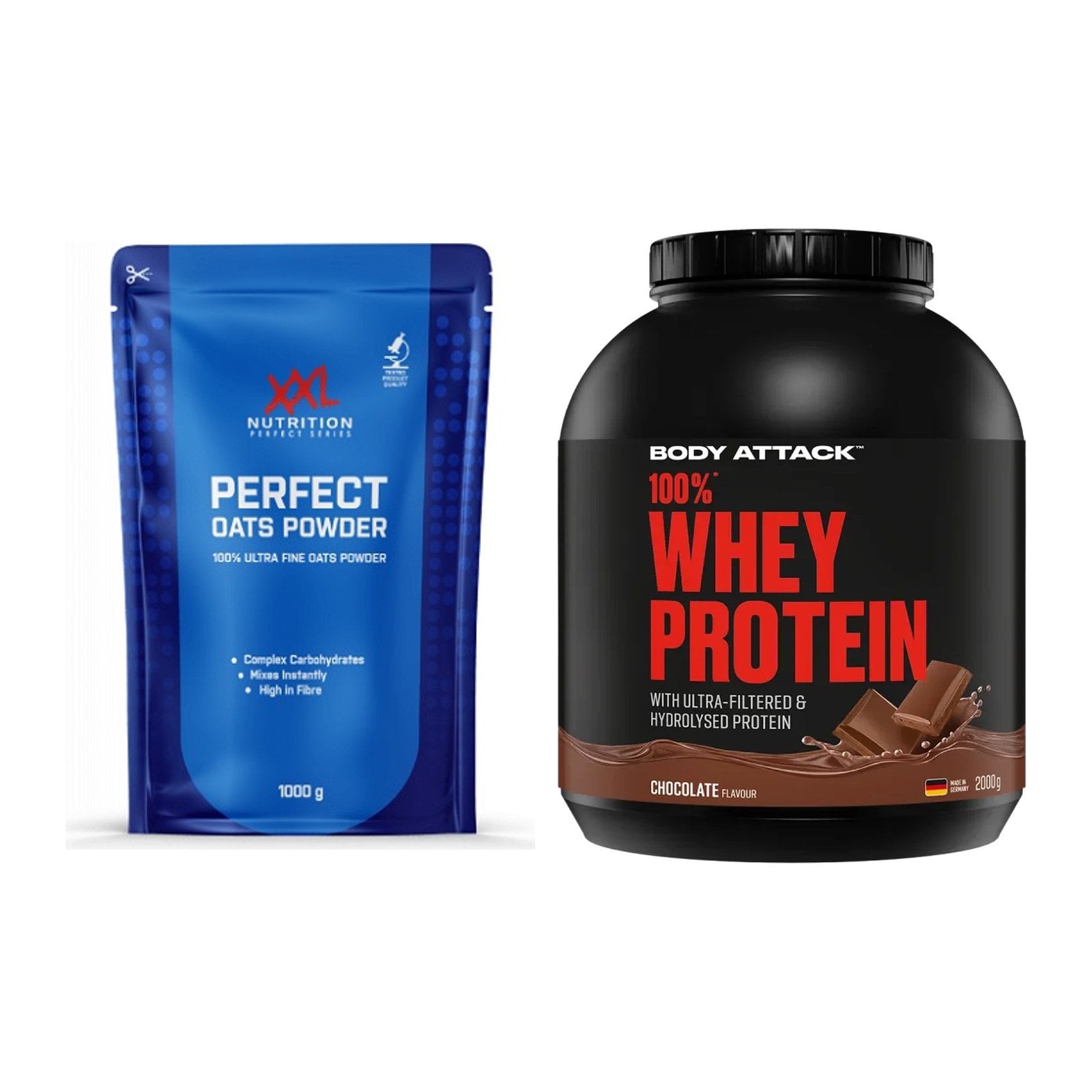 Protein-Frühstücks-Set: XXL Nutrition Perfect + Body Attack 100% Whey – alle enthaltenen Artikel