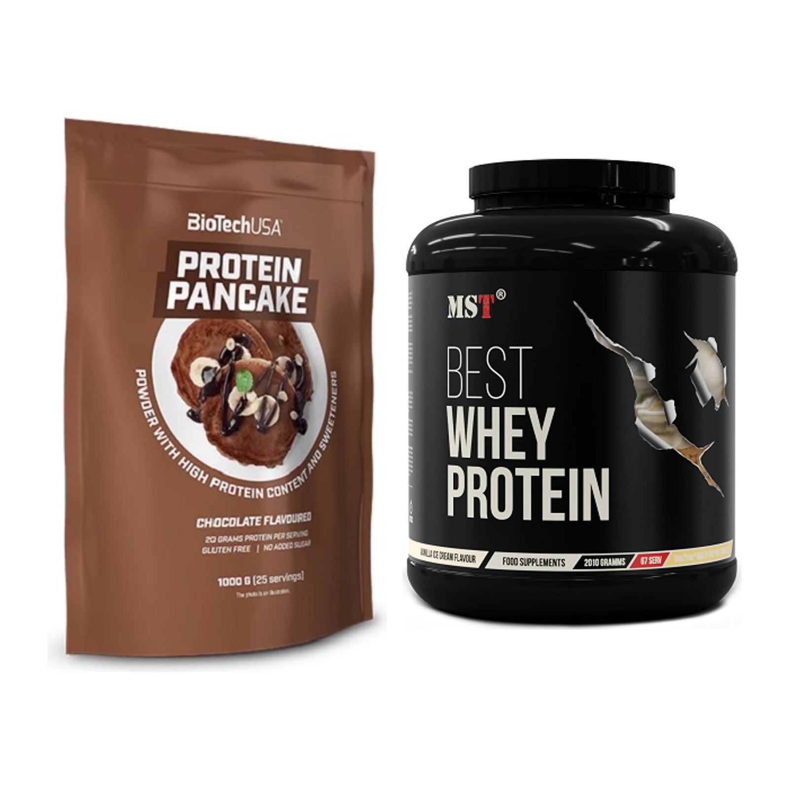Protein-Frühstücks-Set: BioTech Protein + MST Best Whey Protein – alle enthaltenen Artikel