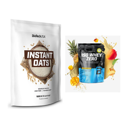 Protein-Frühstücks-Set: BioTech Instant Oats + BioTech Iso Whey Zero – alle enthaltenen Artikel