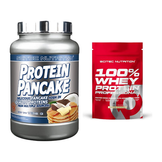 Protein-Frühstücks-Set: Scitec Protein + Scitec 100% Whey – alle enthaltenen Artikel