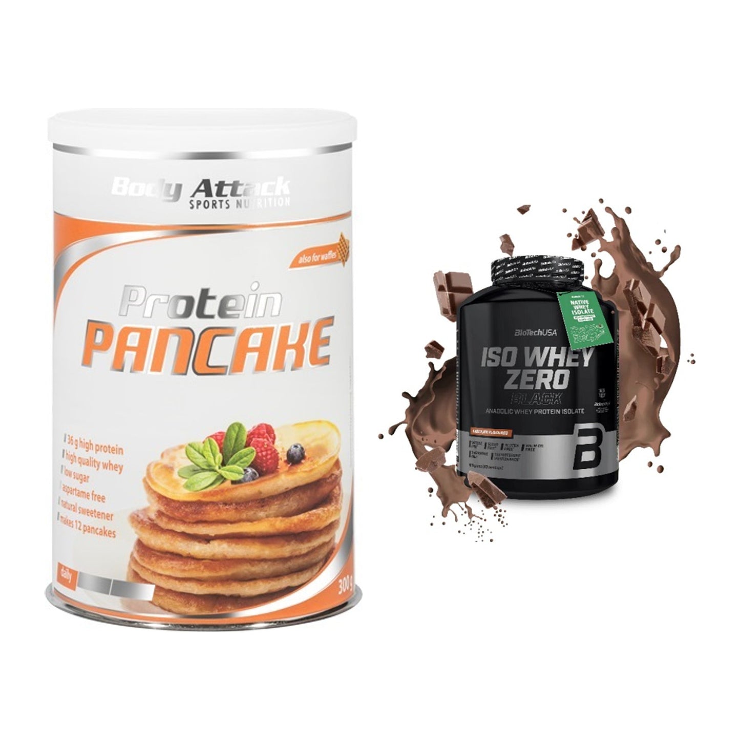 Protein-Frühstücks-Set: Body Attack Protein + BioTech Iso Whey Zero – alle enthaltenen Artikel