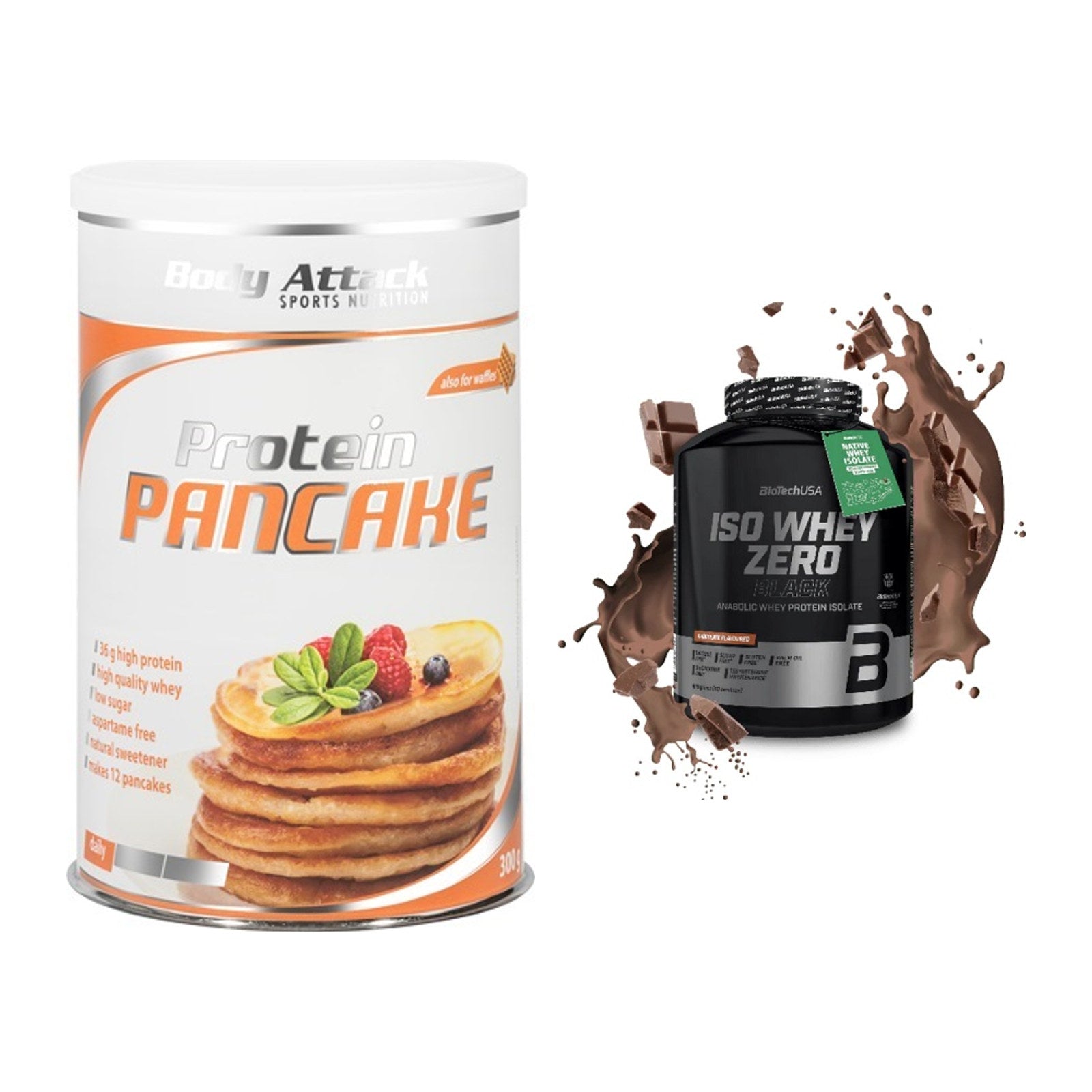 Protein-Frühstücks-Set: Body Attack Protein + BioTech Iso Whey Zero – alle enthaltenen Artikel