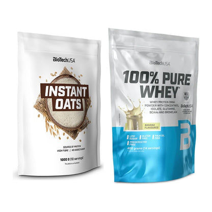 Protein-Frühstücks-Set: BioTech Instant Oats + BioTech 100% Pure Whey – alle enthaltenen Artikel