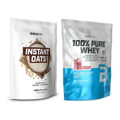 Protein-Frühstücks-Set: BioTech Instant Oats + BioTech 100% Pure Whey – alle enthaltenen Artikel