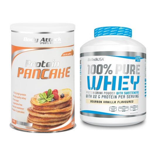 Protein-Frühstücks-Set: Body Attack Protein + BioTech 100% Pure – alle enthaltenen Artikel