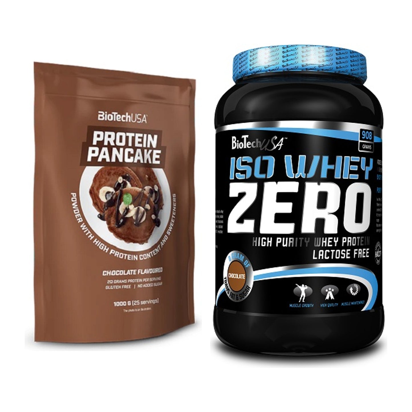 Protein-Frühstücks-Set: BioTech Protein + BioTech Iso Whey Zero – alle enthaltenen Artikel
