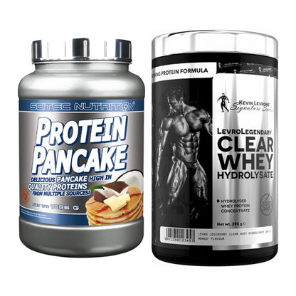 Protein-Frühstücks-Set: Scitec Protein + Kevin Levrone Clear – alle enthaltenen Artikel