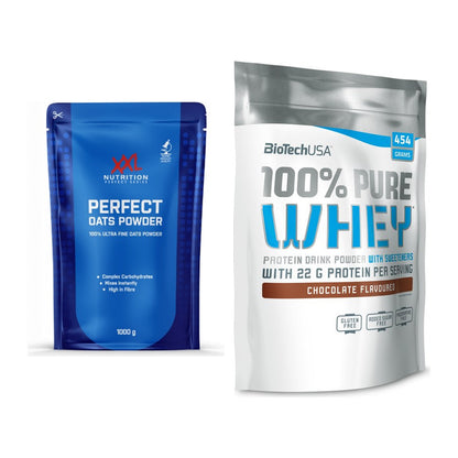 Protein-Frühstücks-Set: XXL Nutrition Perfect + BioTech 100% Pure – alle enthaltenen Artikel