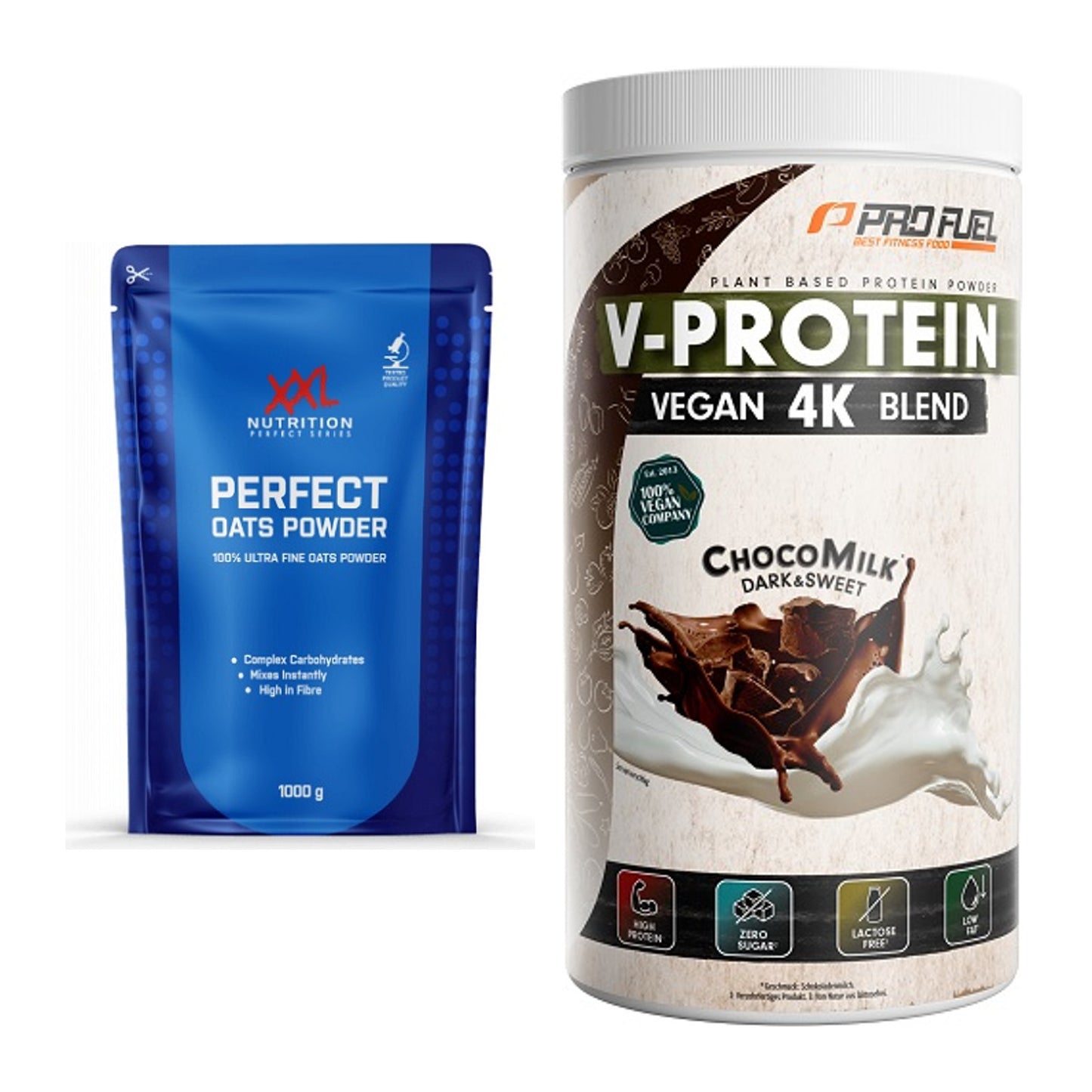 Protein-Frühstücks-Set: XXL Nutrition Perfect + ProFuel V-PROTEIN – alle enthaltenen Artikel