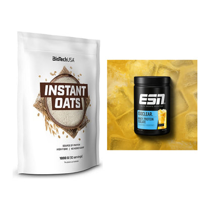 Protein-Frühstücks-Set: BioTech Instant Oats + ESN ISOCLEAR Whey – alle enthaltenen Artikel