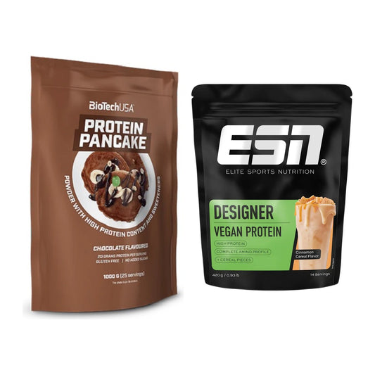 Protein-Frühstücks-Set: BioTech Protein + ESN Designer Vegan – alle enthaltenen Artikel