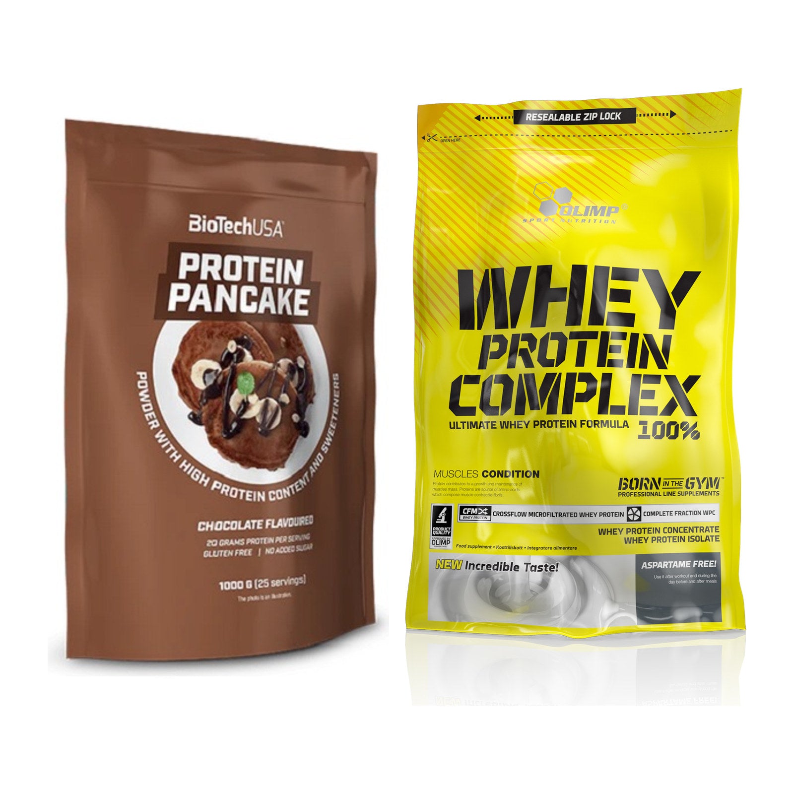 Protein-Frühstücks-Set: BioTech Protein + Olimp Whey Protein – alle enthaltenen Artikel