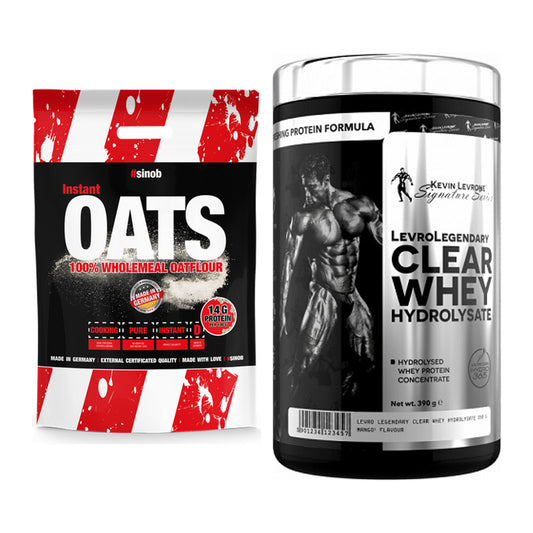 Protein-Frühstücks-Set: Sinob Instant Oats + Kevin Levrone Clear Whey – alle enthaltenen Artikel