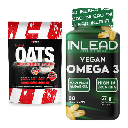 Protein-Frühstücks-Set: Sinob Instant Oats + INLEAD Vegan Omega 3 – alle enthaltenen Artikel