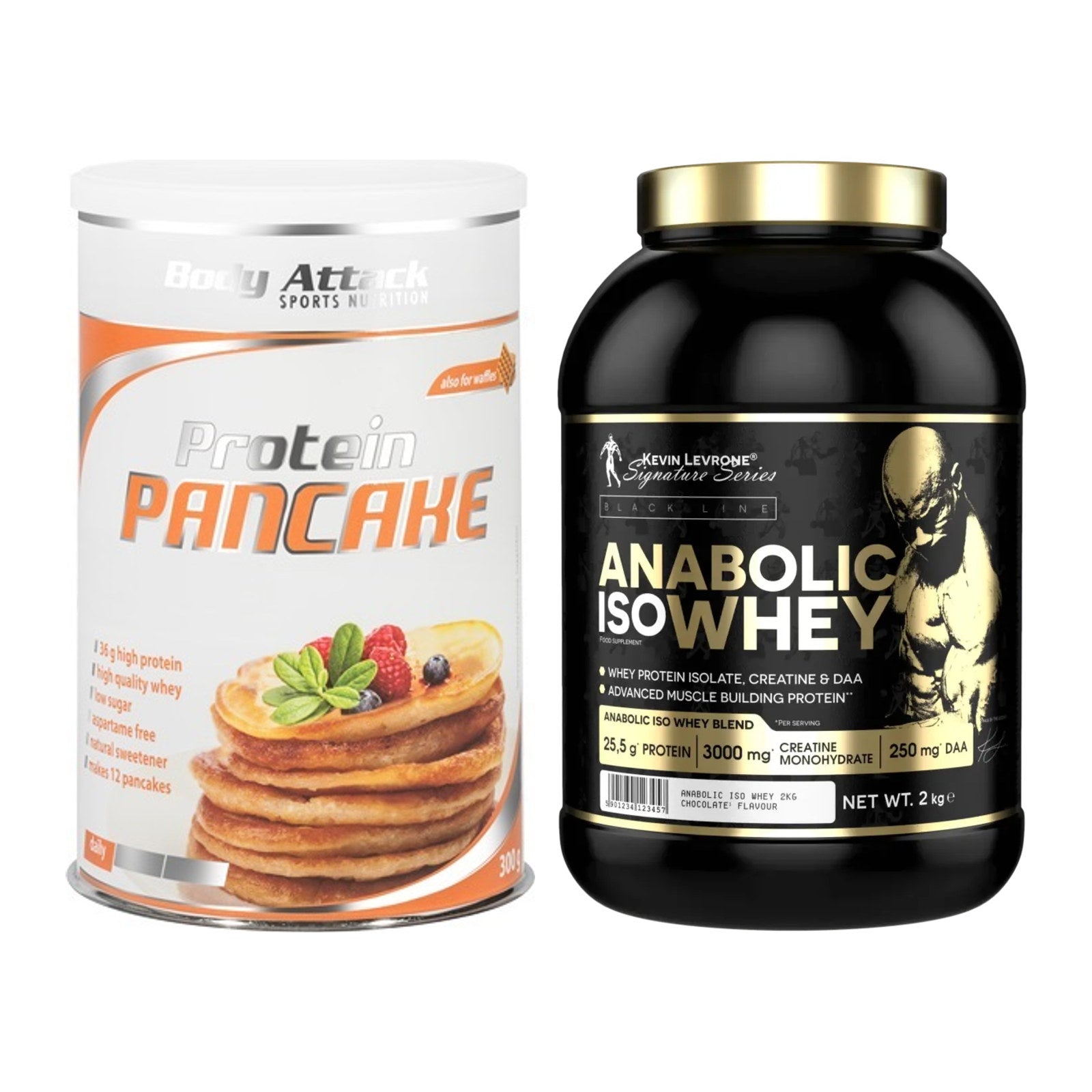 Protein-Frühstücks-Set: Body Attack Protein + Kevin Levrone – alle enthaltenen Artikel