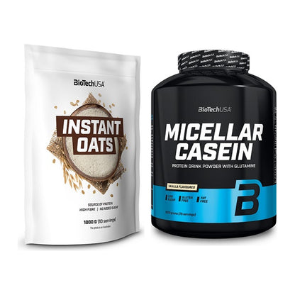 Protein-Frühstücks-Set: BioTech Instant Oats + BioTech Micellar Casein – alle enthaltenen Artikel