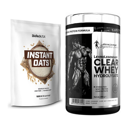 Protein-Frühstücks-Set: BioTech Instant Oats + Kevin Levrone Clear – alle enthaltenen Artikel
