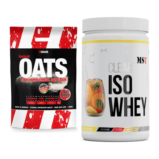 Protein-Frühstücks-Set: Sinob Instant Oats + MST Iso Clear – alle enthaltenen Artikel