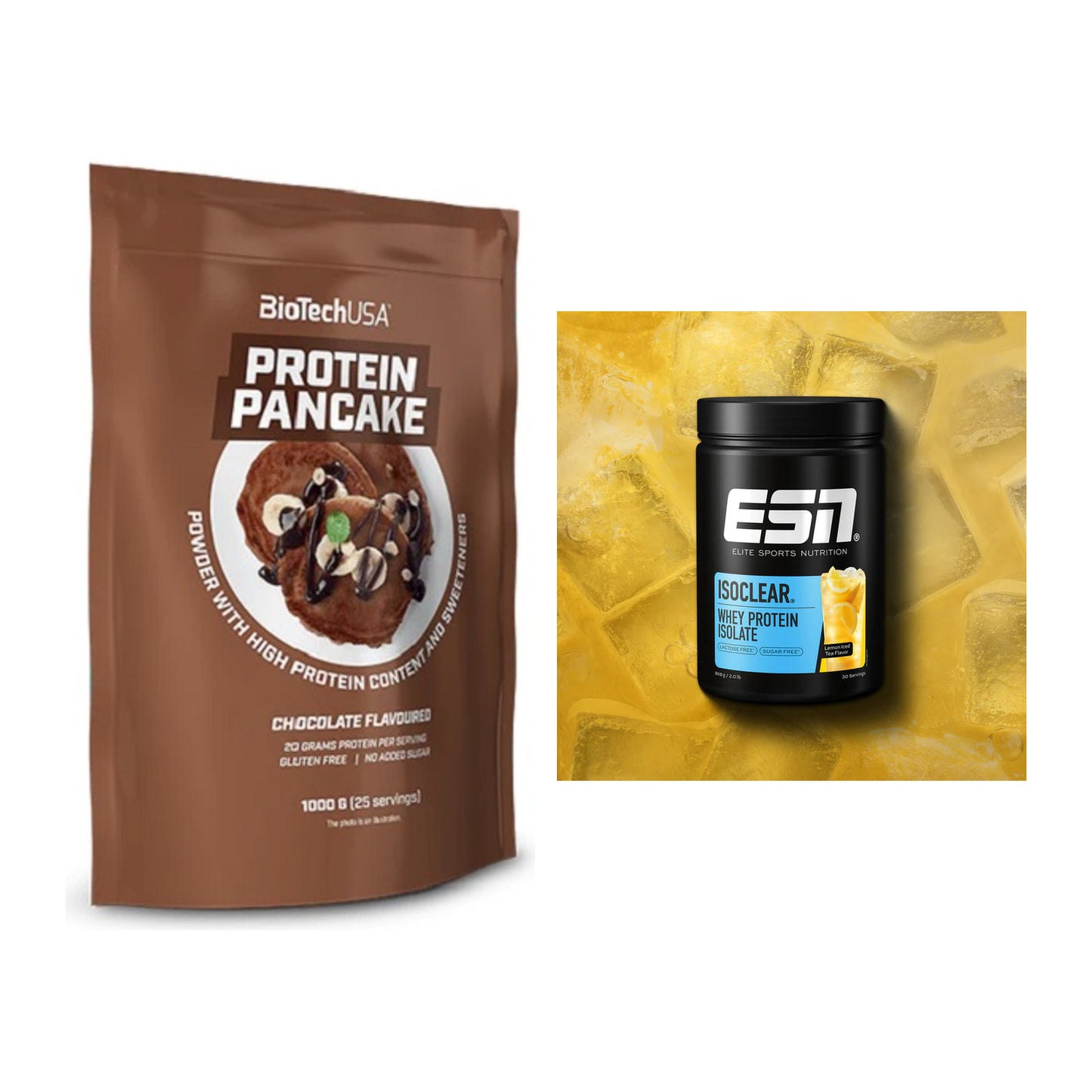 Protein-Frühstücks-Set: BioTech Protein + ESN ISOCLEAR Whey – alle enthaltenen Artikel