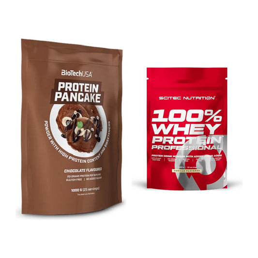 Protein-Frühstücks-Set: BioTech Protein + Scitec 100% Whey – alle enthaltenen Artikel