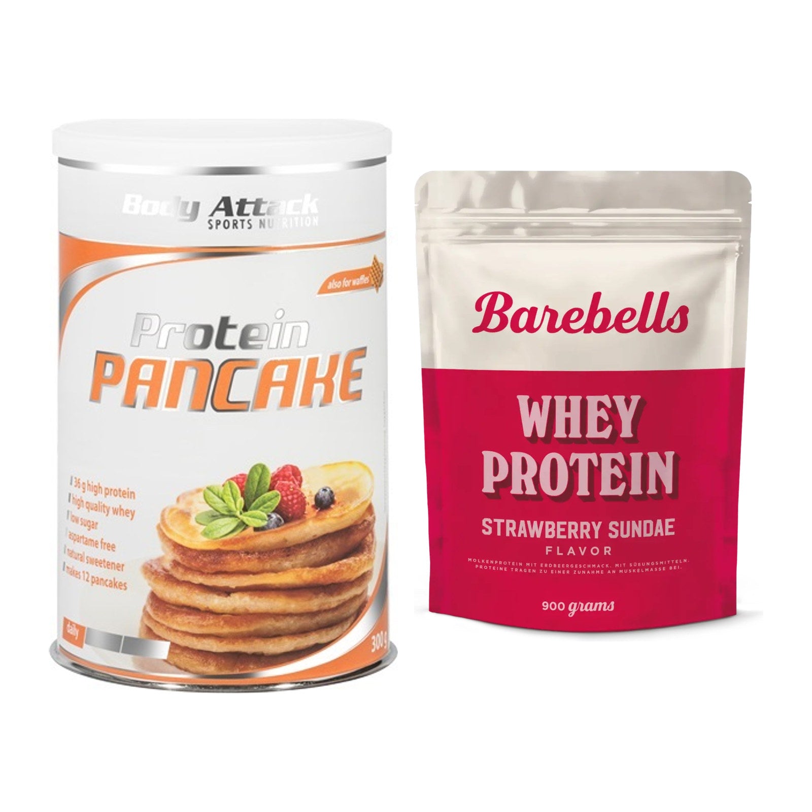 Protein-Frühstücks-Set: Body Attack Protein + Barebells Whey – alle enthaltenen Artikel